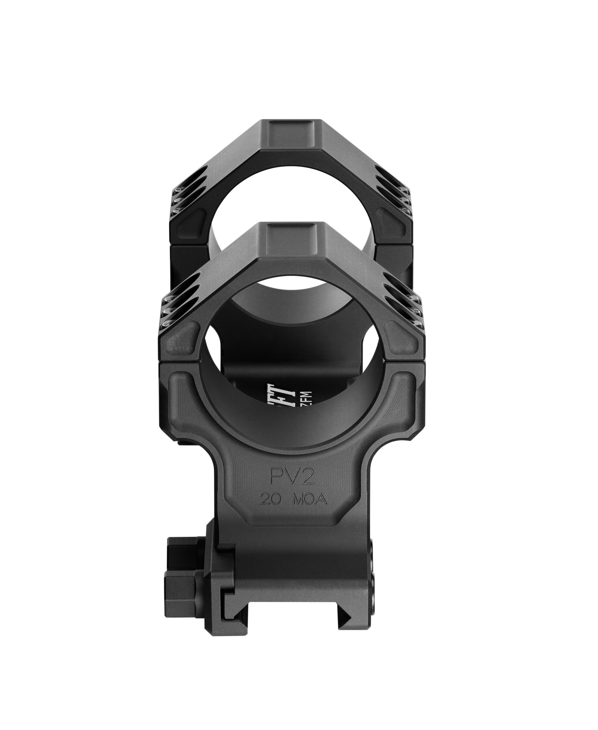 KRAFFT ZFM PV2 Blockmontage 34 mm mit 20 MOA in Schwarz – Rückansicht