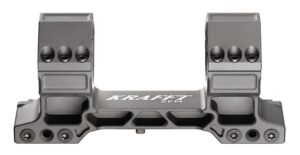 KRAFFT ZFM PV2 Blockmontage 34 mm in Titan-Grau – Seitenansicht