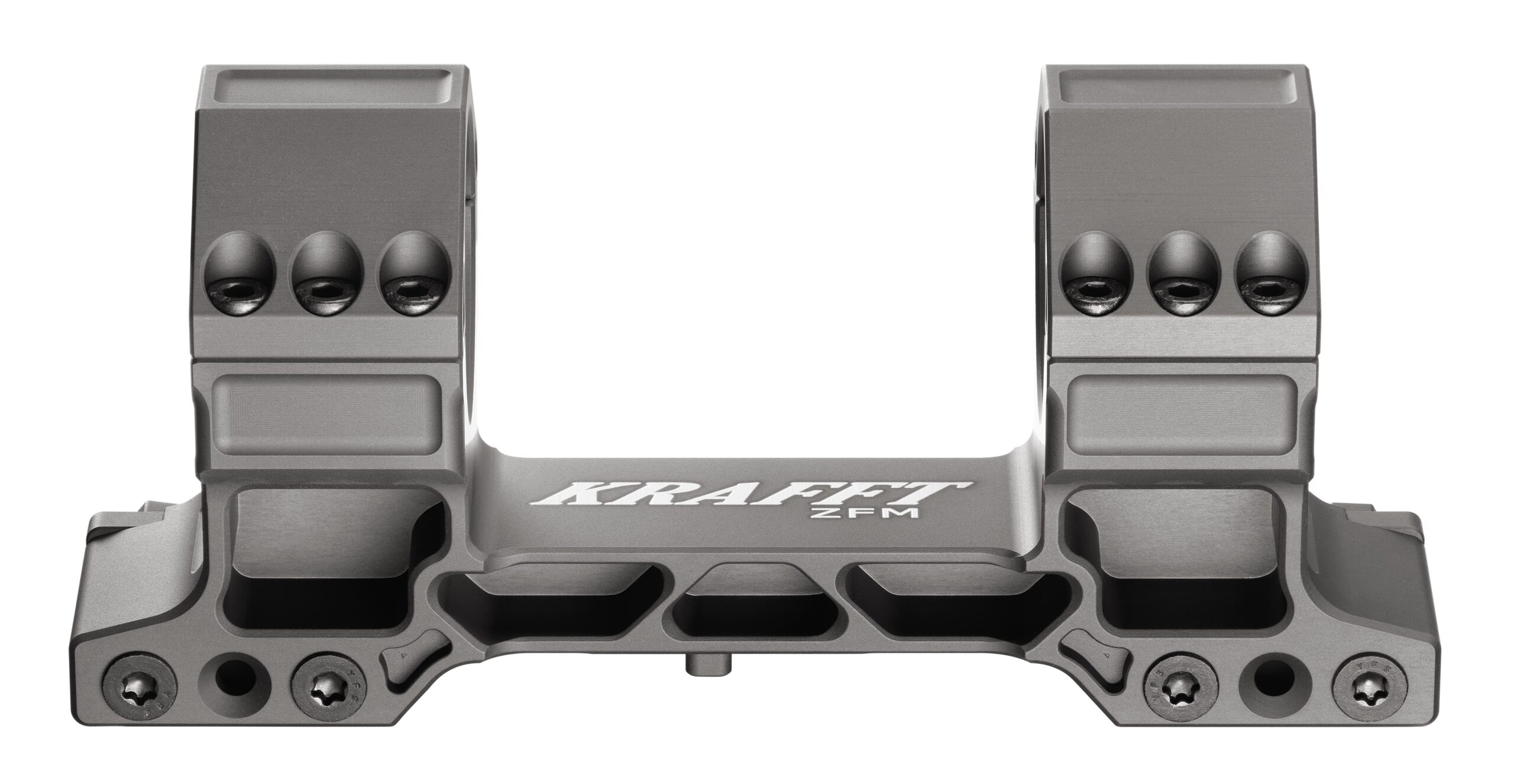 KRAFFT ZFM PV2 Blockmontage 34 mm in Titan-Grau – Seitenansicht