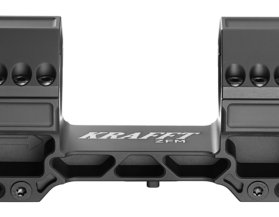 Blockmontage schwarz matt